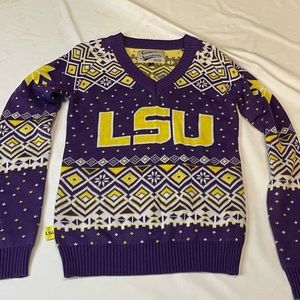 LSU Holiday Ugly Christmas Sweater Size S Campus Specialties College Sports